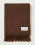 Foxford Mohair Throw | Brown - Clearance