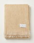 Foxford Mohair Throw | Champagne - Clearance