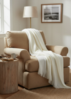 Foxford Mohair Throw | Off White