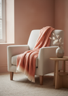 Foxford Mohair Throw | Orange