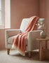 Foxford Mohair Throw | Orange