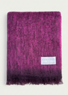 Foxford Mohair Throw | Sloe/Plum- Clearance