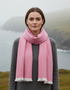 Foxford Pink Twill Giant Merino Wool Scarf