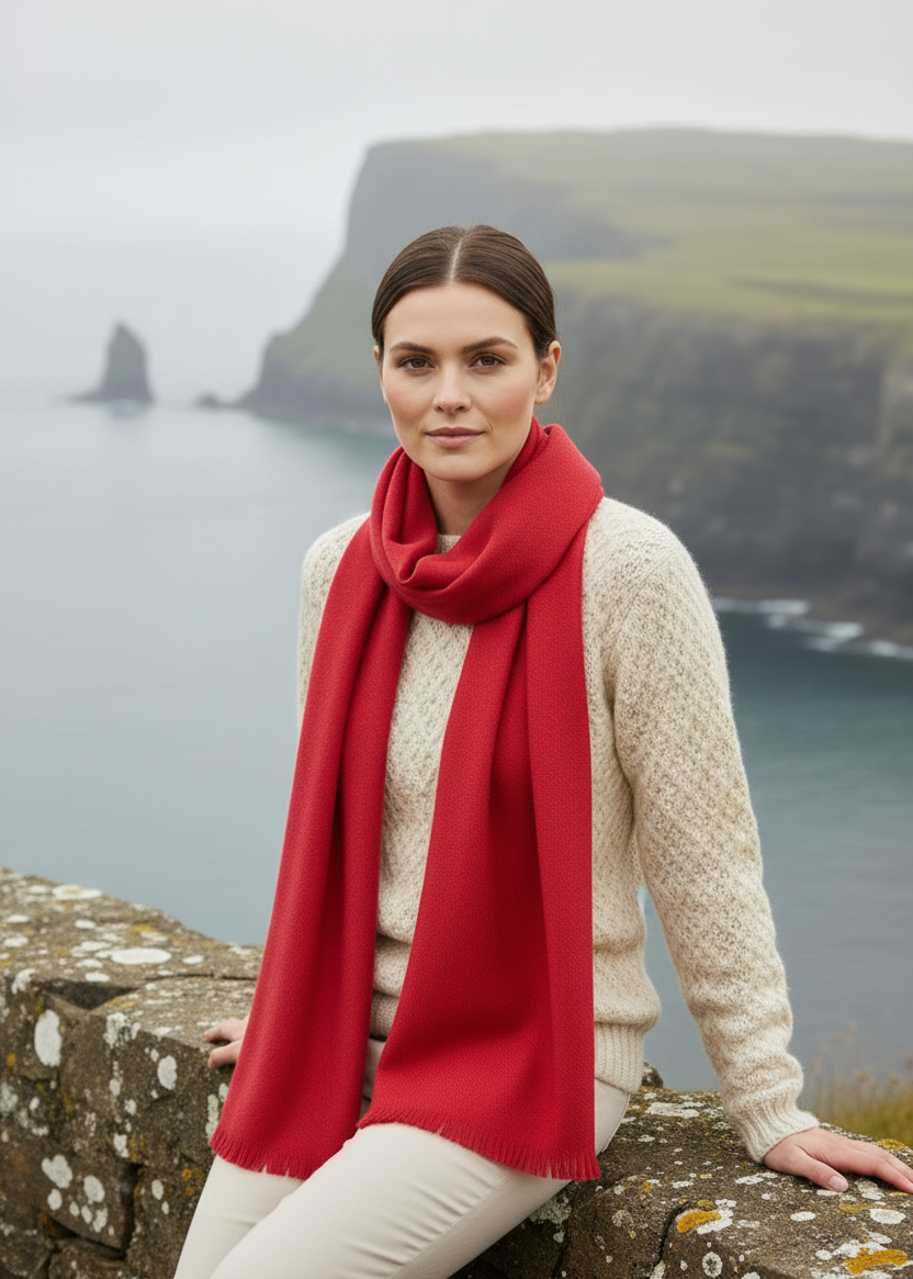 foxford red scarf