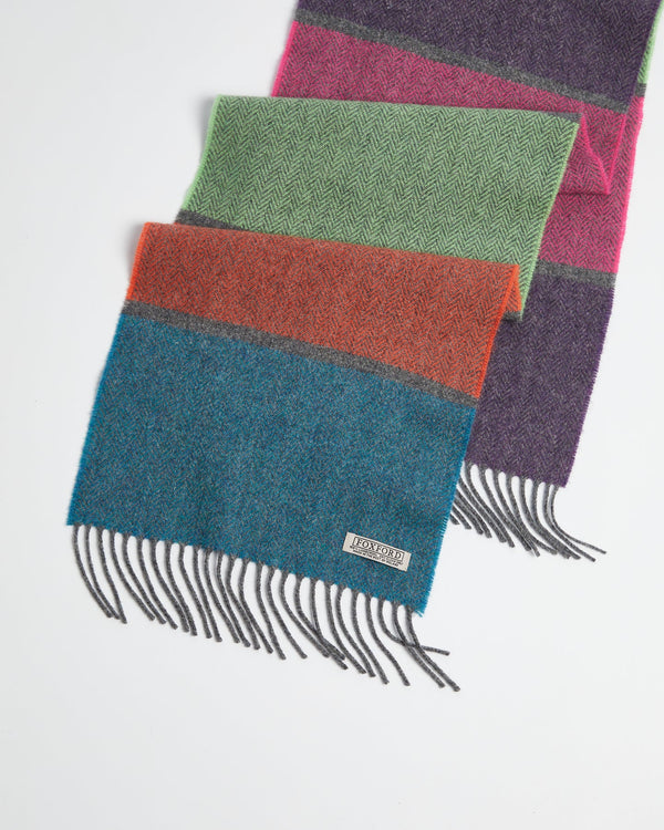 Foxford Lambswool Contemporary Stripe Scarf
