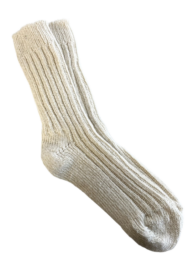 Natural Irish Wool Neppy Socks | Women's