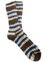 Soft Merino Wool Fair Isle Socks | Brown Royal Ecru