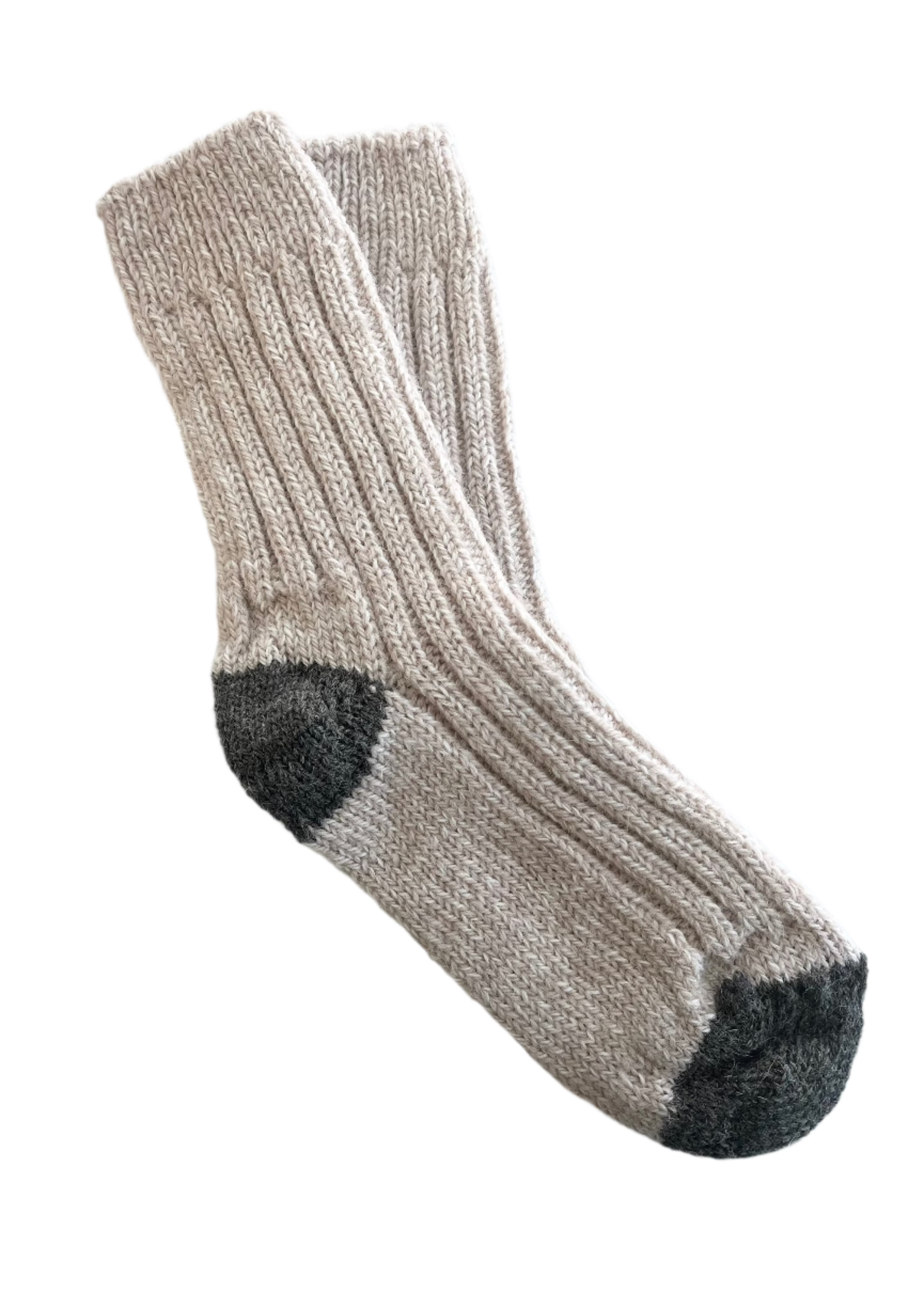 Oatmeal Irish Merino Wool Socks | Women's