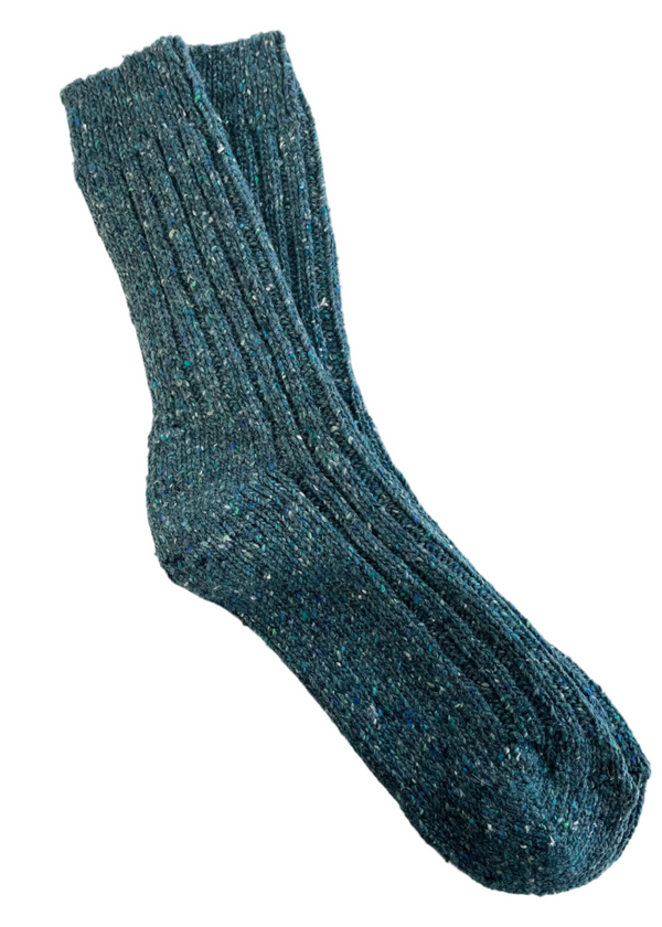 Opale Irish Wool Neppy Socks | Large