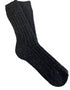 Black Irish Wool Neppy Socks | Women's