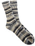 Soft Merino Wool Fair Isle Socks  | Grey Charcoal Ecru