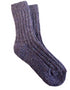 Purple Irish Wool Neppy Socks | Women's