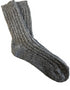 Grigio Irish Wool Neppy Socks | Large