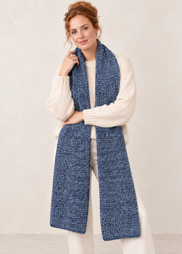 Giant 100% Merino Wool Scarf | Denim