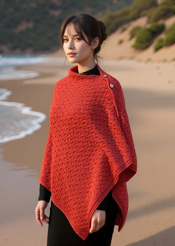 Glenbeigh Aran Cape | Coral