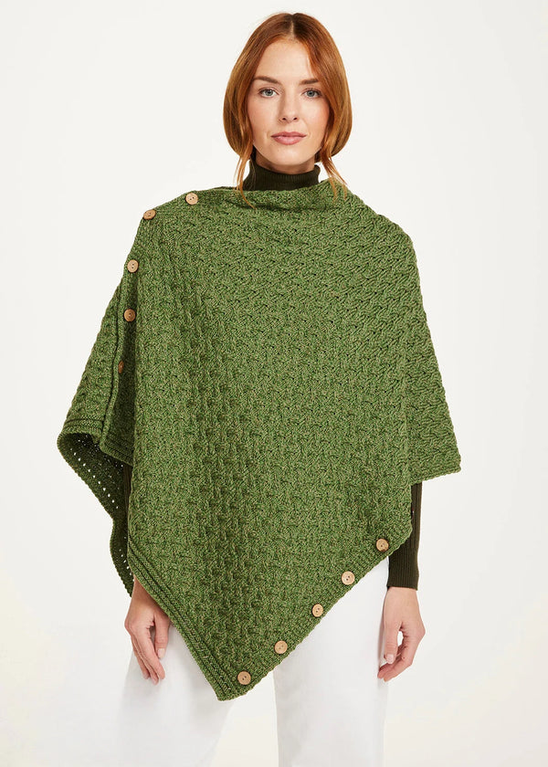 Glenbeigh Aran Cape | Green