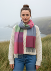 McNutt Lambswool Scarf | Green Smoke Check