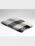 McNutt of Donegal Grey Check Pure Wool Blanket | Irish Wool Throw