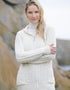 Aran Women's Hooded Pocket Cardigan | Natural