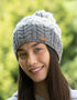 Erin Wool Bobble Flecked Grey Hat