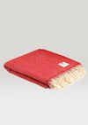 McNutt Holly Red Herringbone Throw