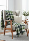 Hunter Plaid Eco Wool Throw | Irish Recycled Wool Blanket