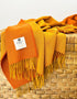 McNutt Supersoft Blanket | Orange & Mustard Reversible