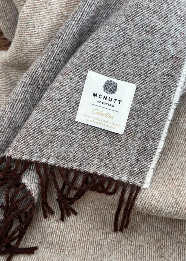 McNutt Pure Wool Throw | Latte