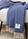 McNutt Bluebell Herringbone Throw