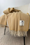 Mcnutt Lambswool Throw | Lemon