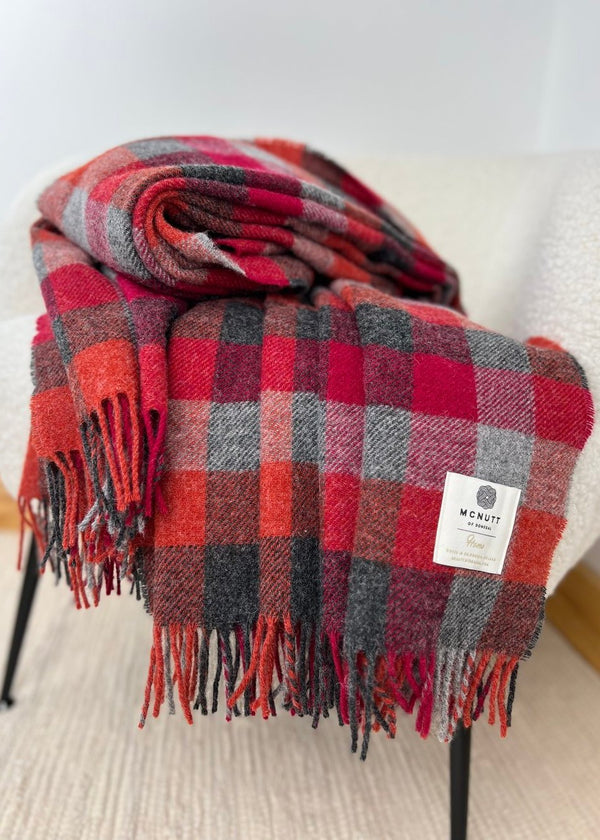 McNutt Pure Wool Throw | Fireside Check