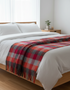 McNutt Pure Wool Throw – Fireside Check | Handwoven Donegal Blanket