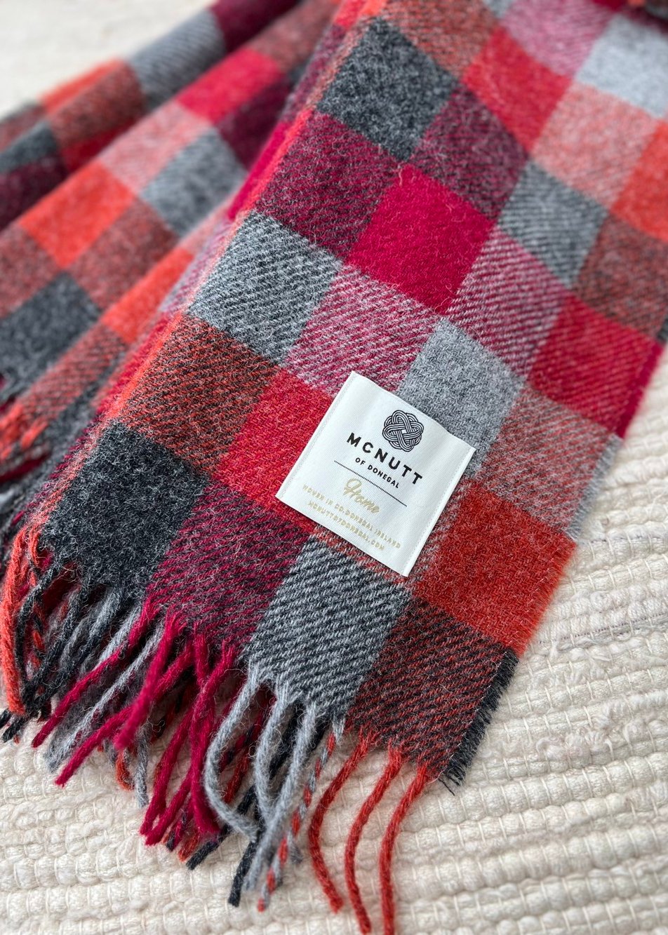 McNutt Pure Wool Throw | Fireside Check