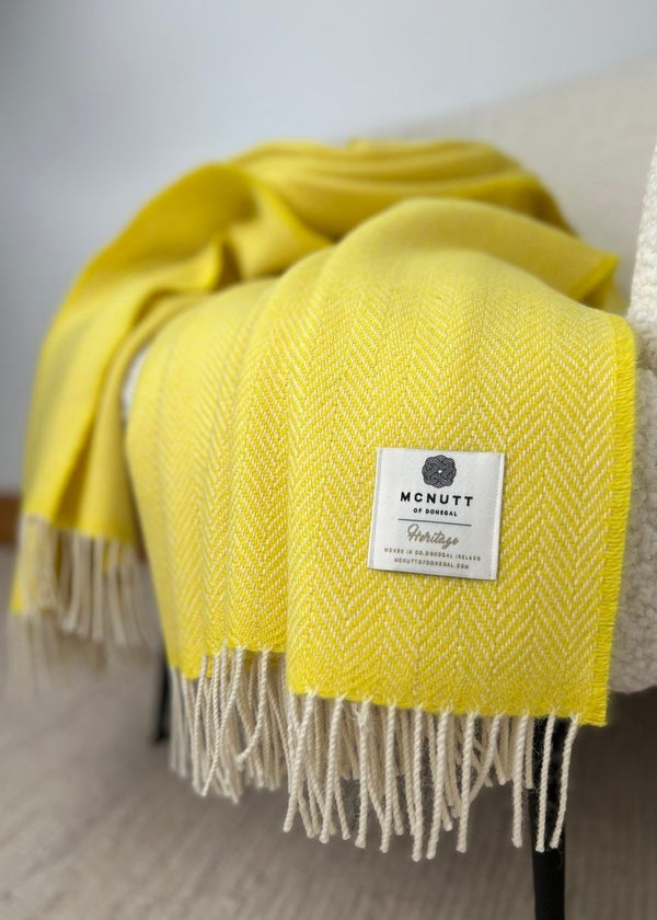 McNutt Sunshine Herringbone Throw