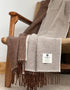 Mcnutt Lambswool Throw | Cappucino Reversible