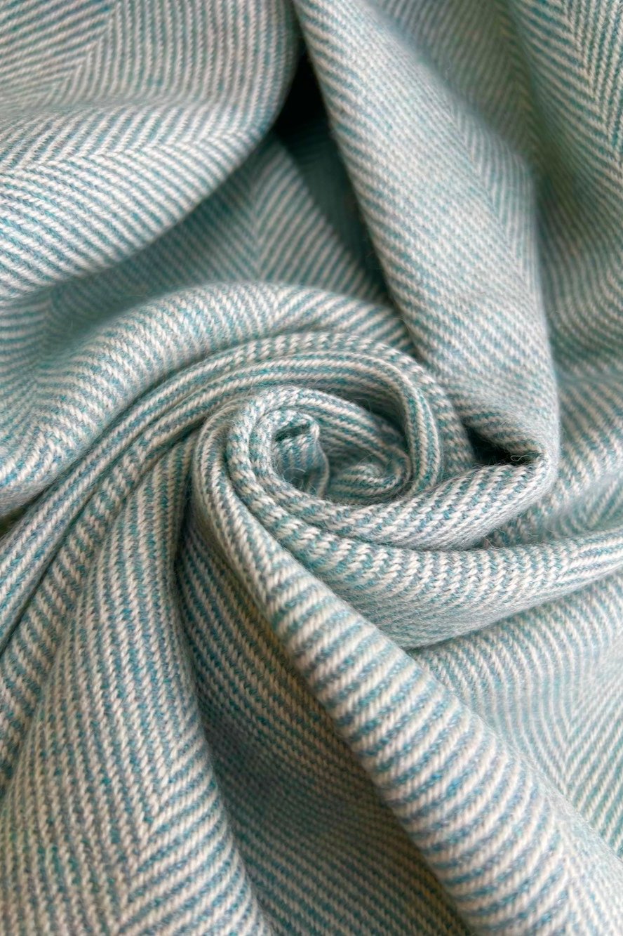 Mcnutt Lambswool Throw | Topaz