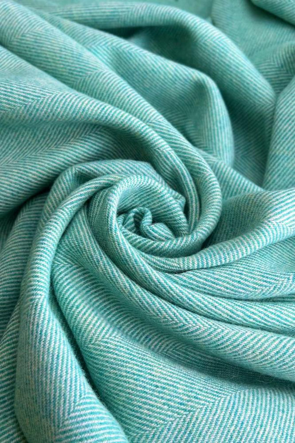 McNutt Herringbone Blanket | Spearmint