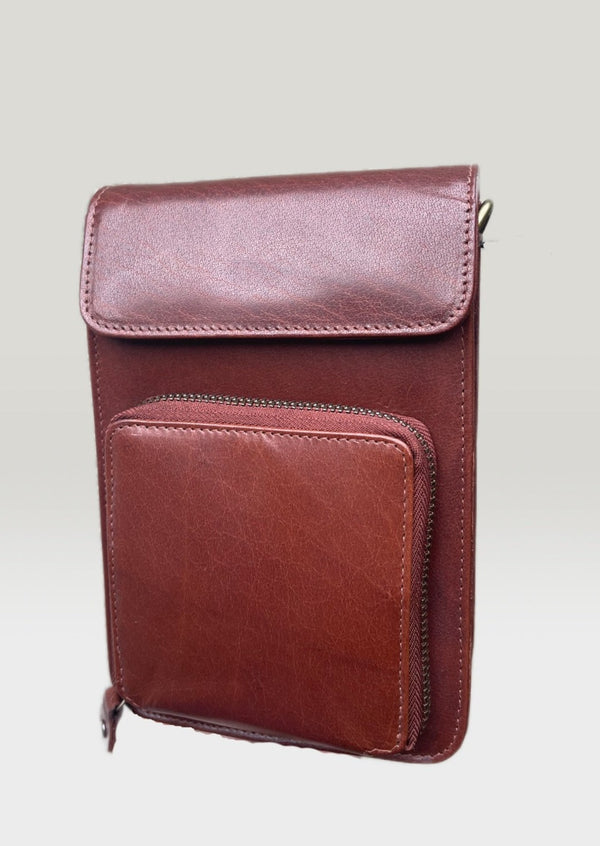 Luxury Irish Leather Phone Pocket Pouch