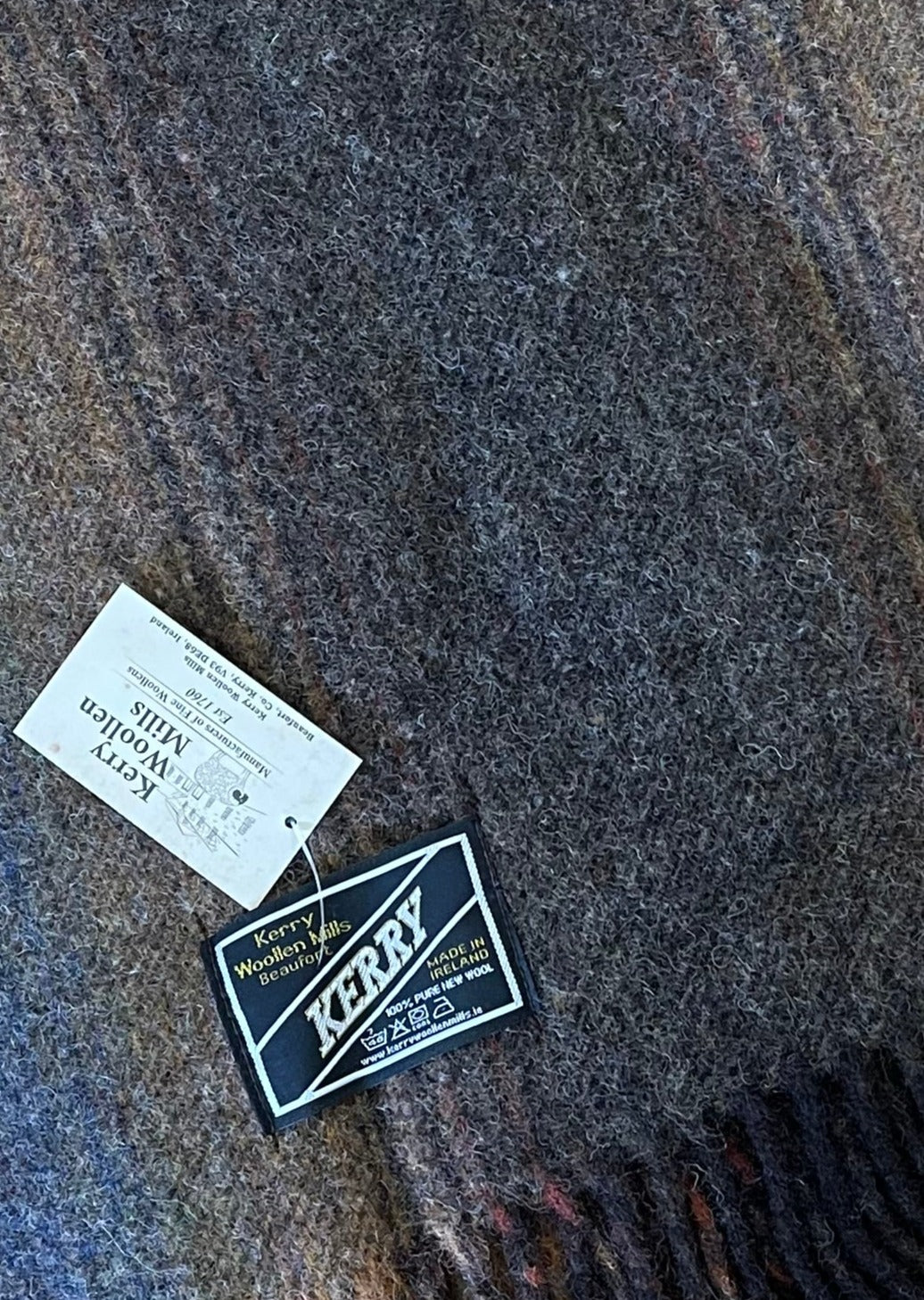Kerry Wool Kerry Woollen Mills 100% Irish Wool Throw | Taupe Mix