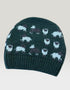 Lambswool Sheep Beanie Hat | Green