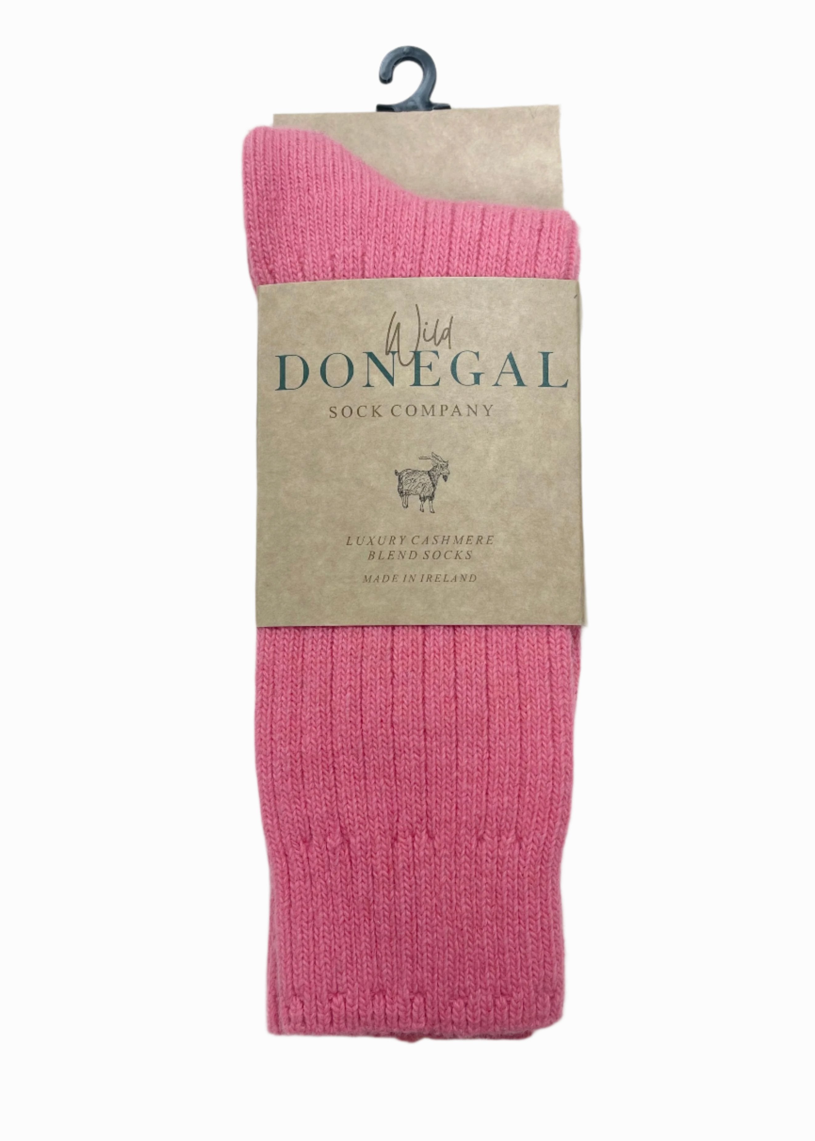 Wild Donegal Cashmere Blend Socks | Pink