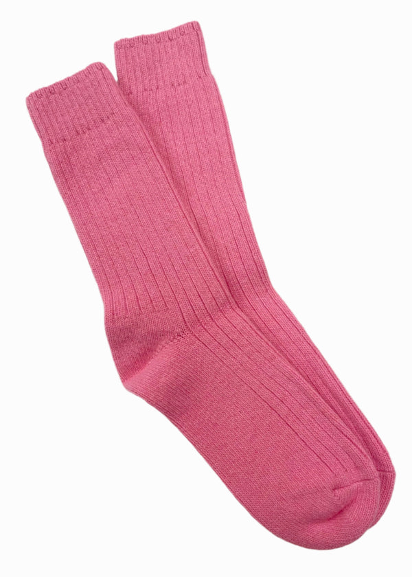 Wild Donegal Cashmere Blend Socks | Pink