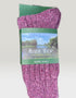 Irish Wool Neppy Socks | Women's | Cipolla-Pink