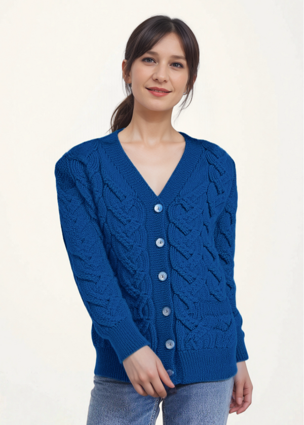 Downpatrick Ladies Aran Cardigan