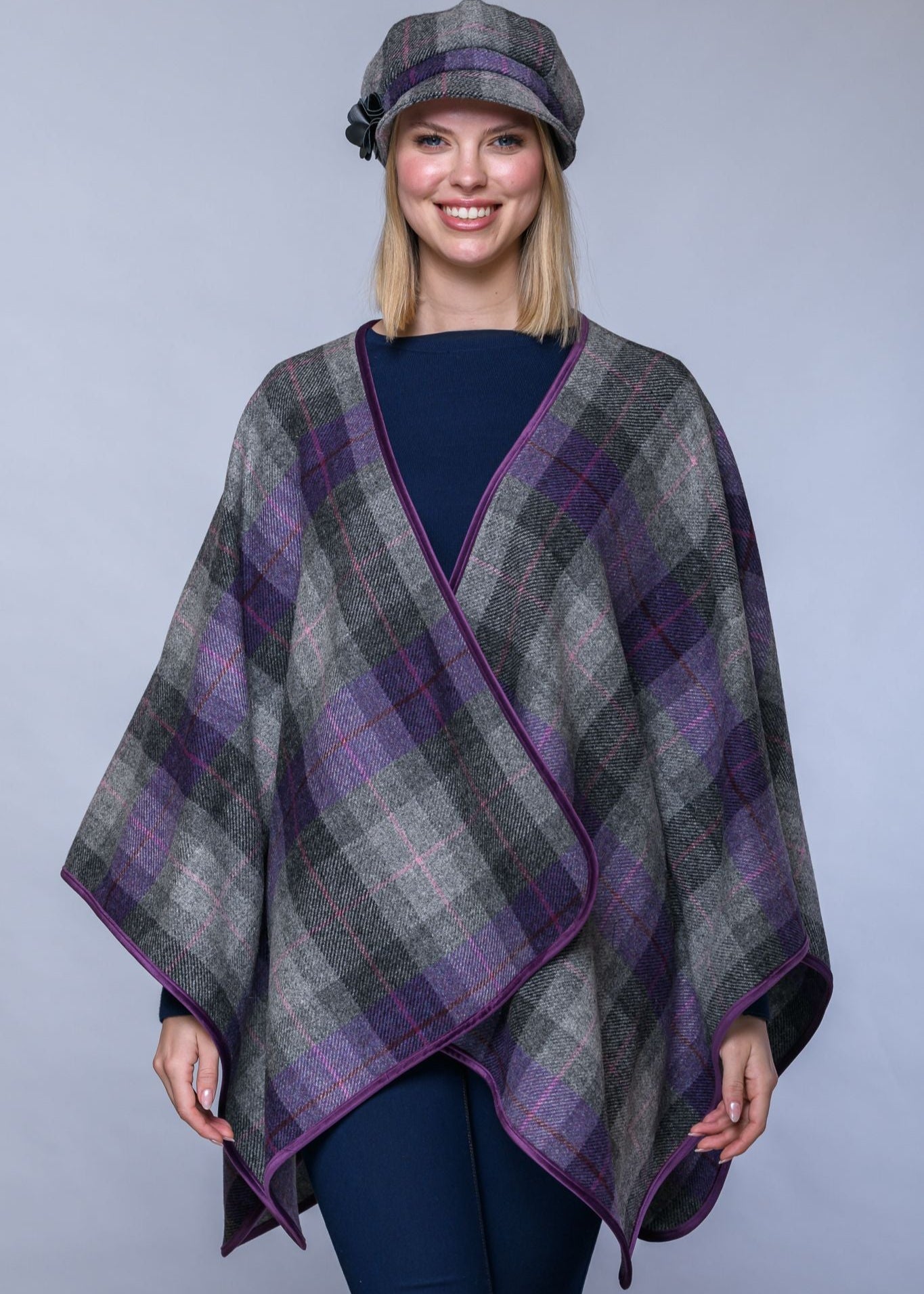 Mucros Wrap | Lavender Check