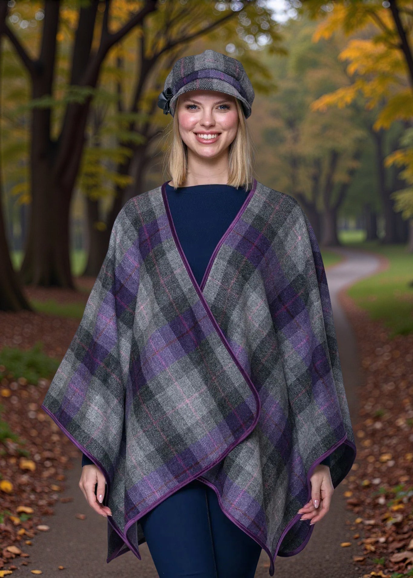 Mucros Wrap | Lavender Check