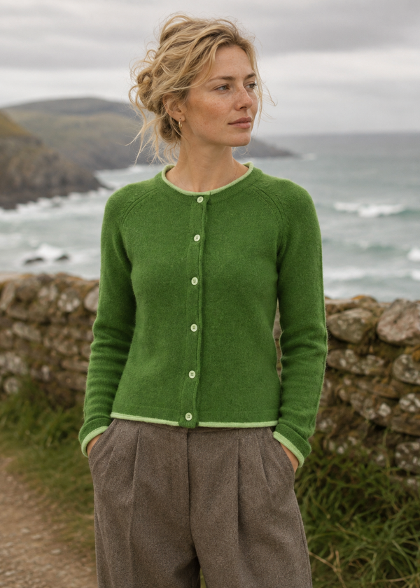 Ireland's Eye Killiney Cardigan - Wool Cashmere Blend | Meadow