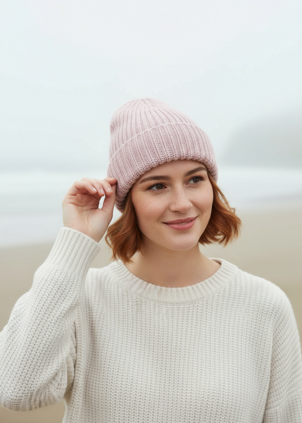 IrelandsEye Chunky Knit Hat | Pink