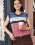 IrelandsEye Colour Block Aran Vest | Marina