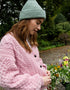 IrelandsEye Cropped Aran Cardigan | Pink